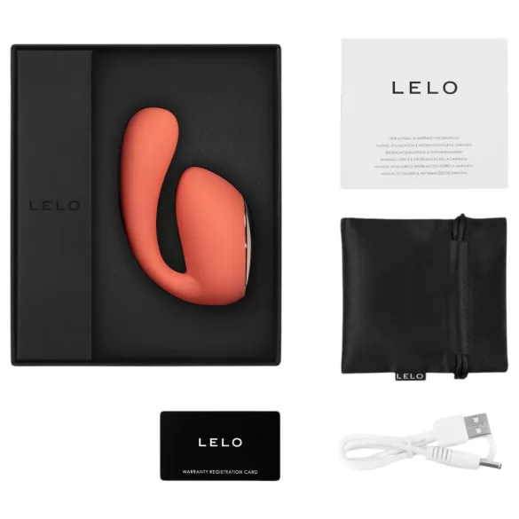 LELO Ida Wave - Vibrator cu vibrații și rotații controlat prin aplicație (coral)