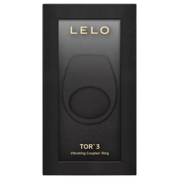LELO Tor 3 - Inel penian cu vibrații controlat prin aplicație, pentru bărbați (negru)