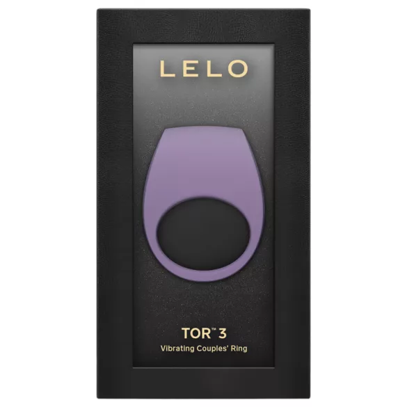LELO Tor 3 - inel pentru penis cu vibrații controlate prin aplicație, pentru bărbați (mov)