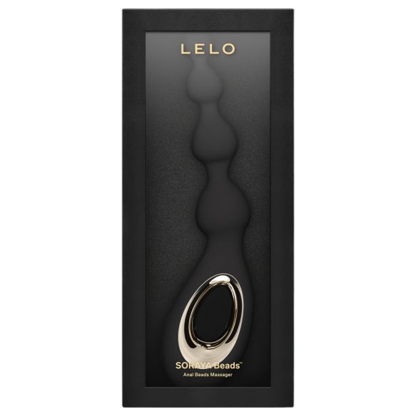 LELO Soraya Beads - vibrator anal reîncărcabil, impermeabil - negru