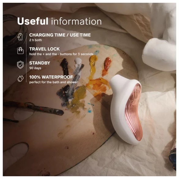 LELO Sona 3 - stimulator clitoridian cu unde sonore - alb