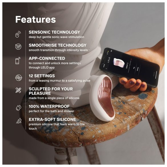 LELO Sona 3 - stimulator clitoridian cu unde sonore - mov lavandă