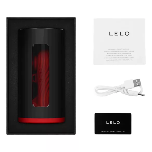 LELO F1s V3 - masturbator interactiv pentru bărbați - roșu