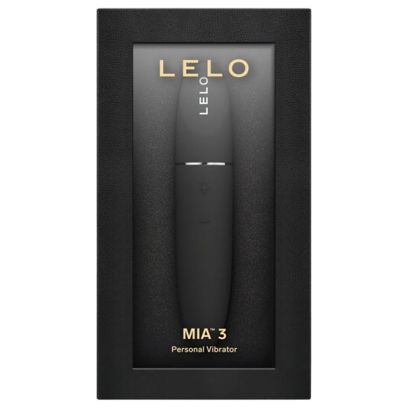 LELO Mia 3 - mini vibrator tip ruj - discret - negru