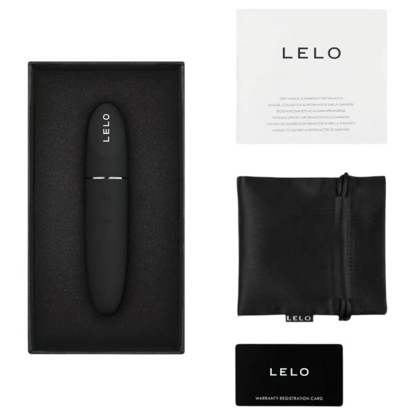 LELO Mia 3 - mini vibrator tip ruj - discret - negru