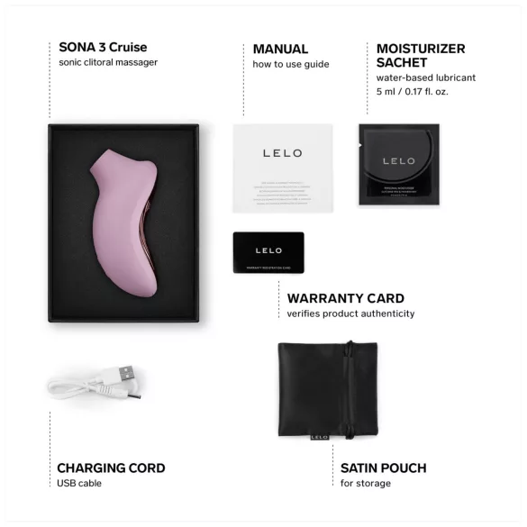 LELO Sona 3 Cruise - stimulatoare clitoridian cu unde sonore - roz