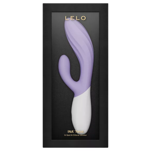 LELO INA Twist - vibrator pentru punctul G, cu braț pentru stimularea clitorisului și control prin aplicație (mov)