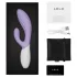LELO INA Twist - vibrator pentru punctul G, cu braț pentru stimularea clitorisului și control prin aplicație (mov)