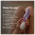 LELO INA Twist - vibrator pentru punctul G, cu braț pentru stimularea clitorisului și control prin aplicație (mov)