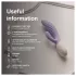 LELO INA Twist - vibrator pentru punctul G, cu braț pentru stimularea clitorisului și control prin aplicație (mov)