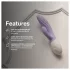 LELO INA Twist - vibrator pentru punctul G, cu braț pentru stimularea clitorisului și control prin aplicație (mov)