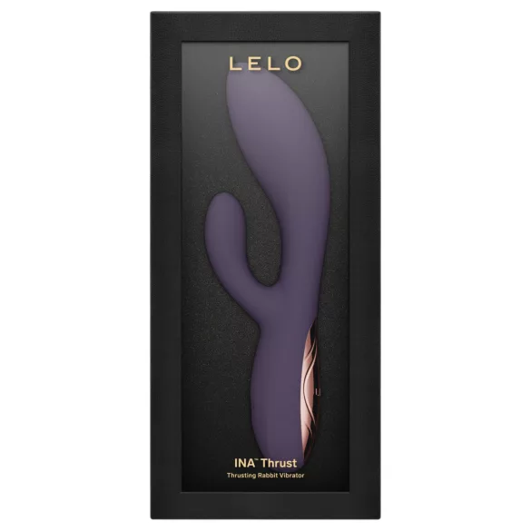 LELO - INA Thrust vibrator tip iepuraș cu mișcare de împingere (mov)