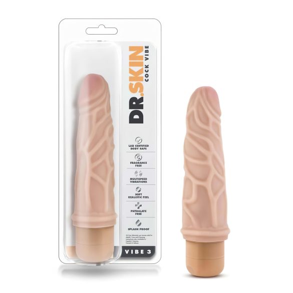 Dr. Skin Vibe No.3. - vibrator realist (natural)