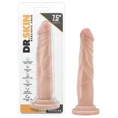 Dr. Skin - dildo realist cu ventuză - natur, 19 cm