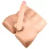Blush X5 Rough Rider - torzo masculin realist - silicon natur