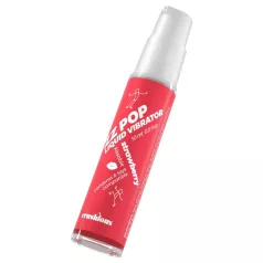   Crushious ZZ POP - vibrator lichid comestibil, căpșuni (10 ml)