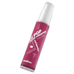   Crushious ZZ POP - vibrator lichid comestibil, fructe de pădure roșii (10 ml)