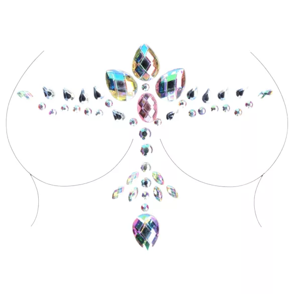 Le Désir - autocolant decorativ decolteu sclipitor - curcubeu