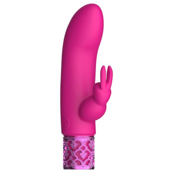 Royal Gems Dazzling - vibrator cu braț pentru clitoris reîncărcabil - roz