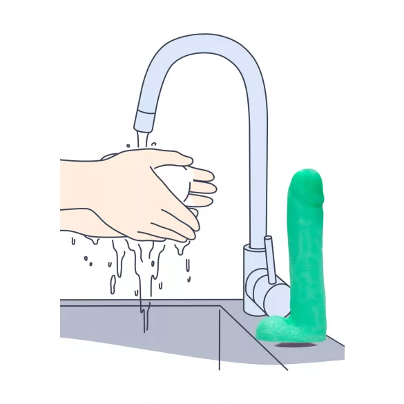 S-Line - Dicky - săpun penis luminos cu testicule (265g)