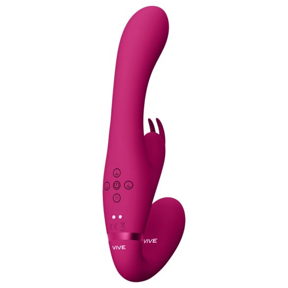 Vive Suki - vibrator cu curea detașabilă - fără ham - roz