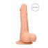 RealRock - dildou realist cu testicule - 17 cm - culoare naturală