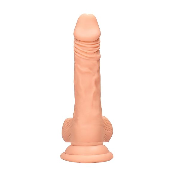 RealRock - dildou realist cu testicule - 17 cm - culoare naturală