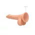 RealRock - dildou realist cu testicule - 17 cm - culoare naturală