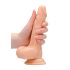 RealRock - dildou realist cu testicule - 17 cm - culoare naturală