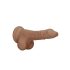 RealRock - dildo realist cu testicule - 17 cm - culoare închisă