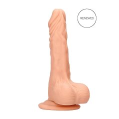   RealRock Dong 8 - dildo realist cu testicule (20cm) - natural