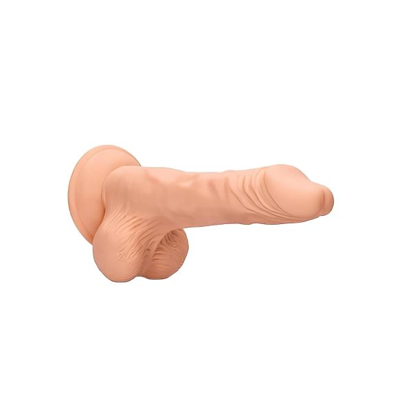RealRock - dildo realist cu testicule - 20cm - culoare naturală