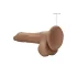 RealRock - dildo realist cu testicule - 25cm - culoare închisă