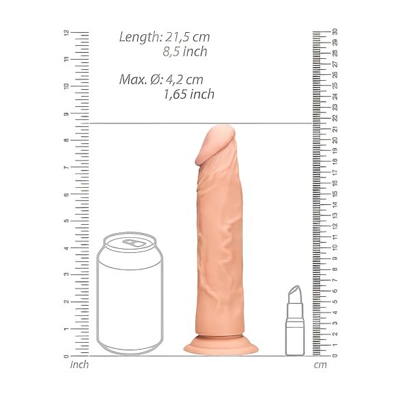 RealRock - dildo realist - 20cm - culoare naturală