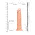 RealRock Dong 9 - dildo realist (23 cm) - culoare naturală