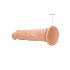 RealRock Dong 10 - dildo realist (25cm) - natural