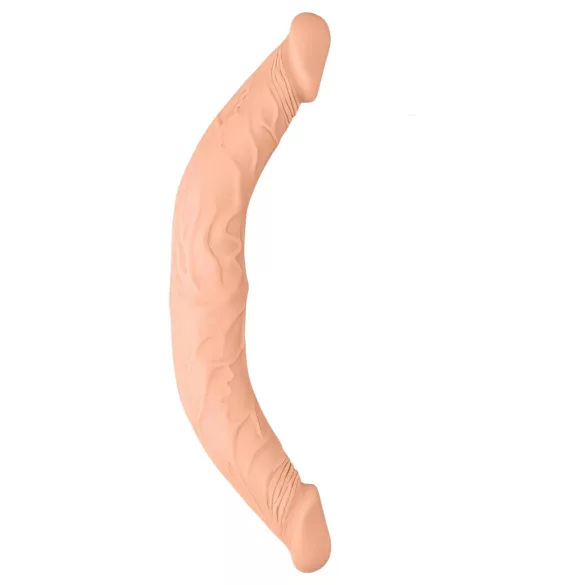 RealRock - dildo dublu realist - 36 cm - culoare naturală