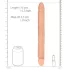 RealRock - dildo dublu realist - 36 cm - culoare naturală