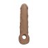 RealRock - mânecă pentru penis - 21 cm - culoare natur închis