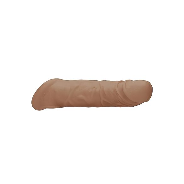 RealRock - mânecă pentru penis - 21 cm - culoare natur închis