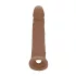 RealRock - mânecă pentru penis - prelungire 21,5cm - culoare natural închis