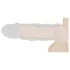 RealRock - mânecă pentru penis - prelungire 21,5cm - culoare natural închis