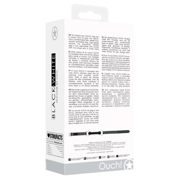 Ouch! - mușcău pentru gură formă os - negru