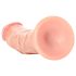 RealRock - dildo realist cu ventuză - 15,5cm - culoare naturală