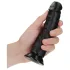 RealRock - dildo realist cu ventuză - 15,5 cm - negru