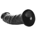 RealRock - dildo realist cu ventuză - 15,5 cm - negru
