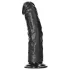 RealRock - dildo realist cu ventuză - 15,5 cm - negru