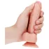 RealRock - dildo realist cu ventuză - 15,5 cm - culoare naturală