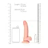 RealRock - dildo realist cu ventuză - 15,5 cm - culoare naturală