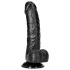 RealRock - dildo realist cu ventuză - 15,5 cm - negru